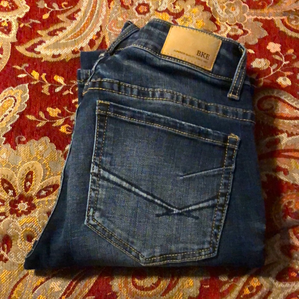 BKE Stella mid-rise boot cut jeans, size 25